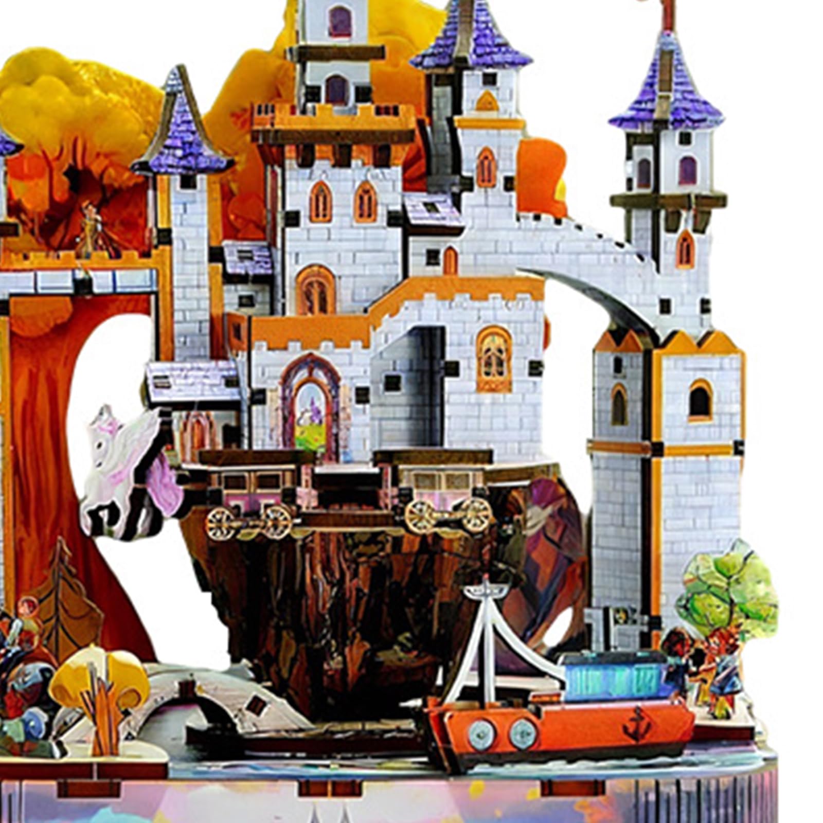 Carillon di legno artigianale di Halloween per decorazioni fai da te e spookys legno Halloween Music Box