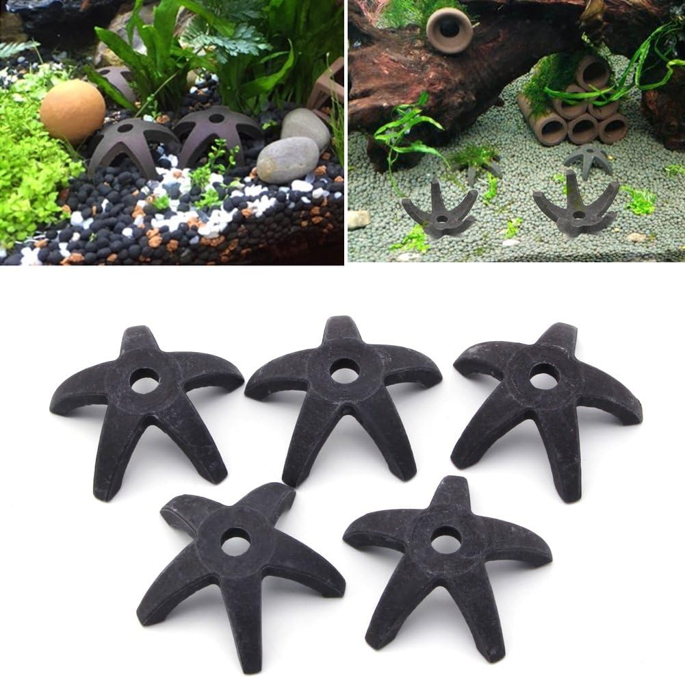 Amrka 1/5pc Aquarium Breeding Cave Shelter for Small Shrimp Spawn Plant Moss Live (5Pcs)
