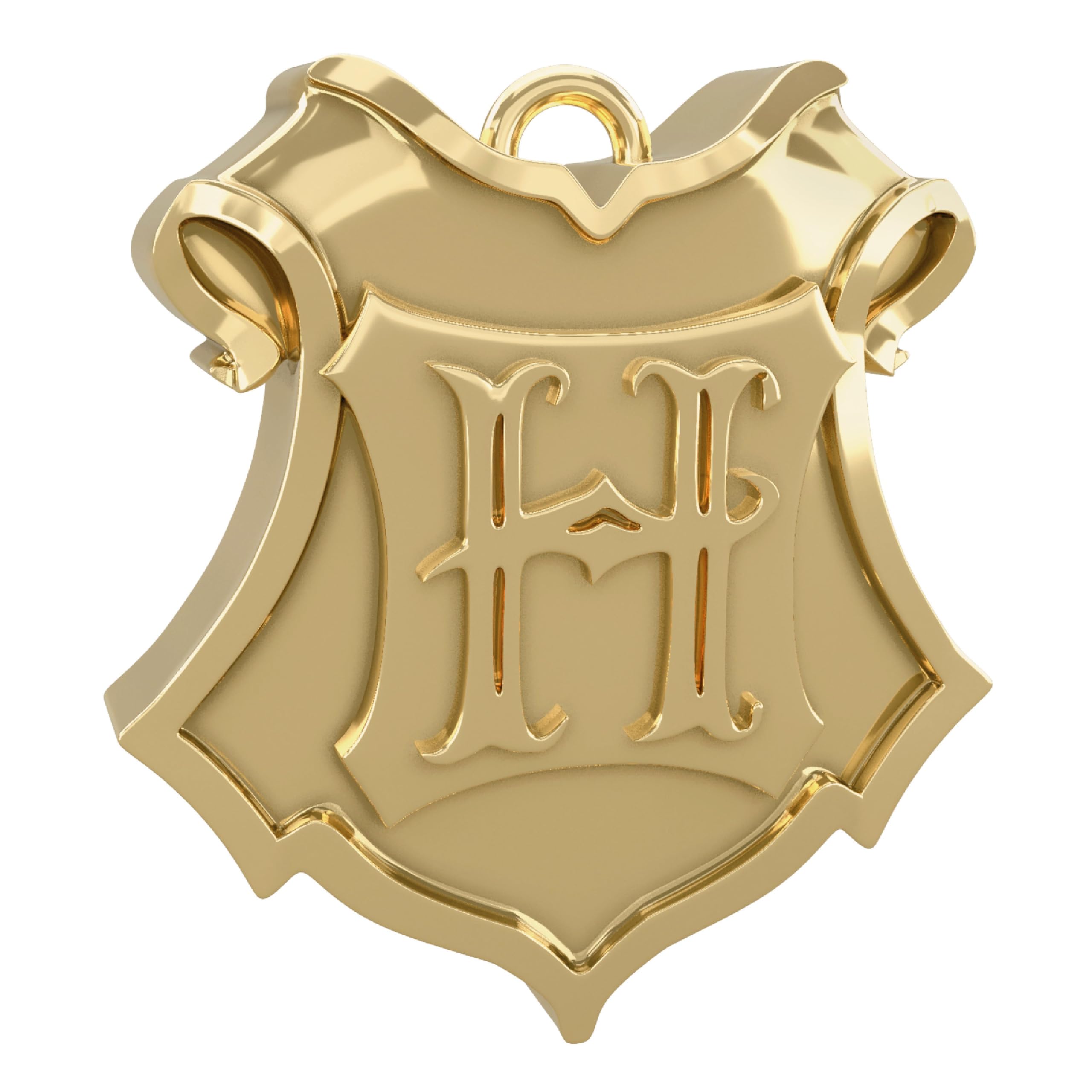 Hallmark Keepsake Harry Potter Ornaments - 3 Pack Deathly Hallows, Hedwig & Hogwarts Crest Design, Gold, Pack of 3 - Image 3