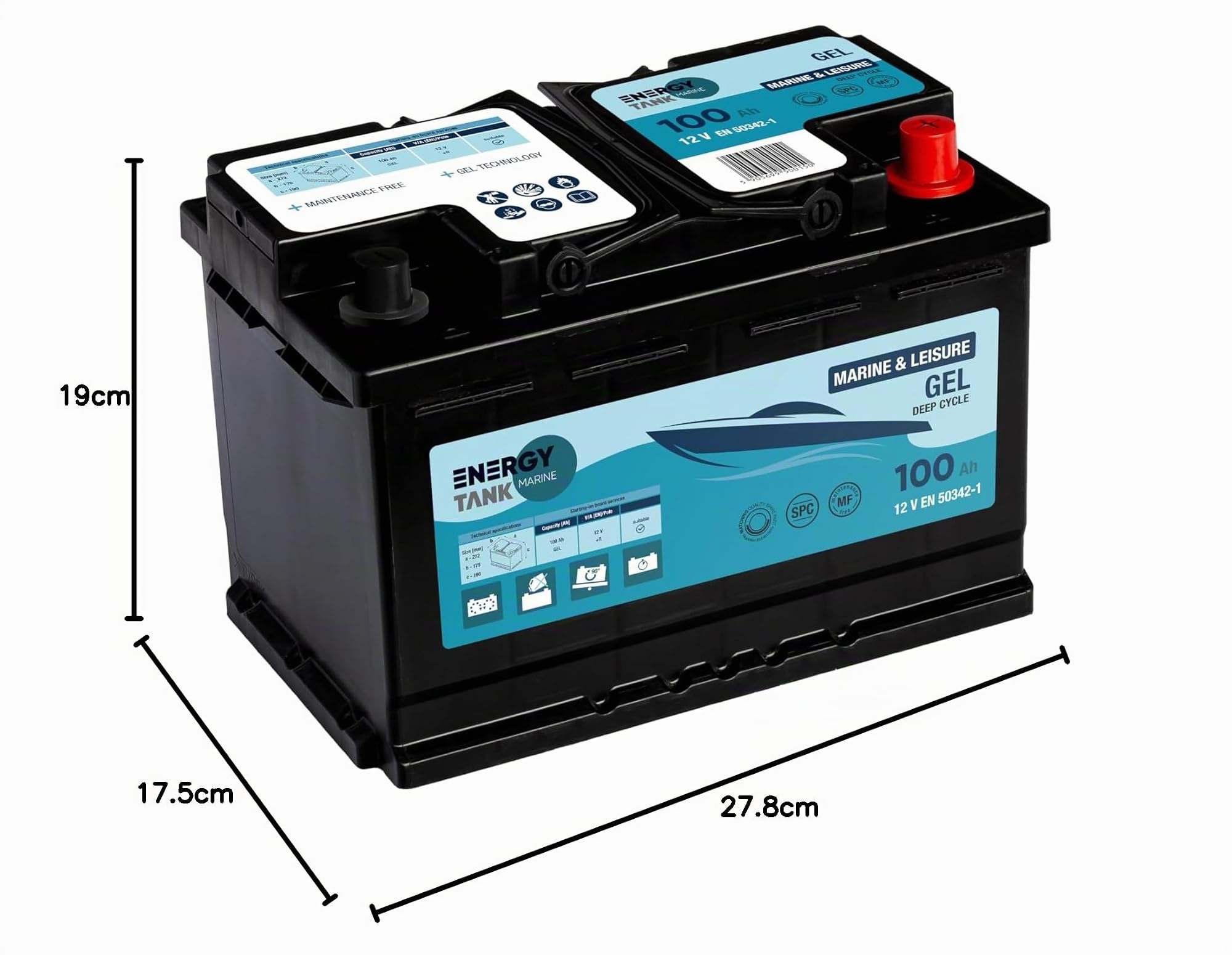 Bootsbatterie 12v 100ah Gel Boot Batterie