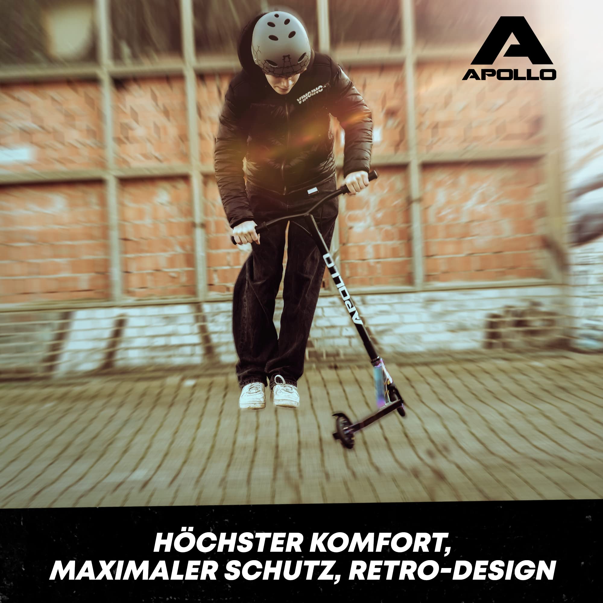 Apollo Skate-Helm/Kinder-Helm - Verstellbarer Skateboard, Scooter, BMX-Helm, mit Drehrad-Anpassung geeignet für Kinder, Erwachsene, in verschiedenen Größen und Farben