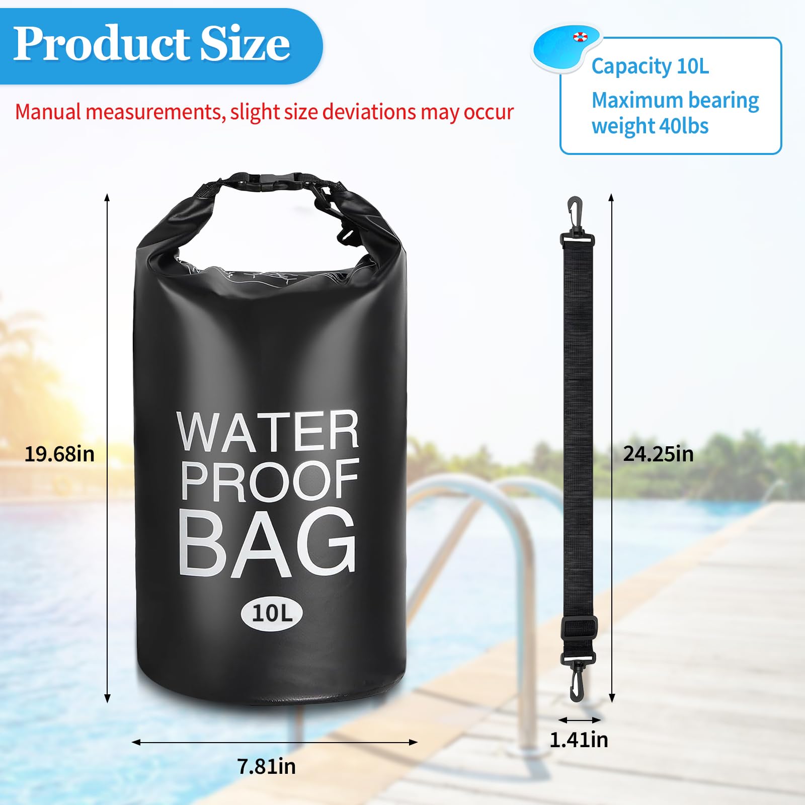 PVC Pool Ladder Stabilizers 4-Pack 10L Pool Ladder Weights - PVC ...