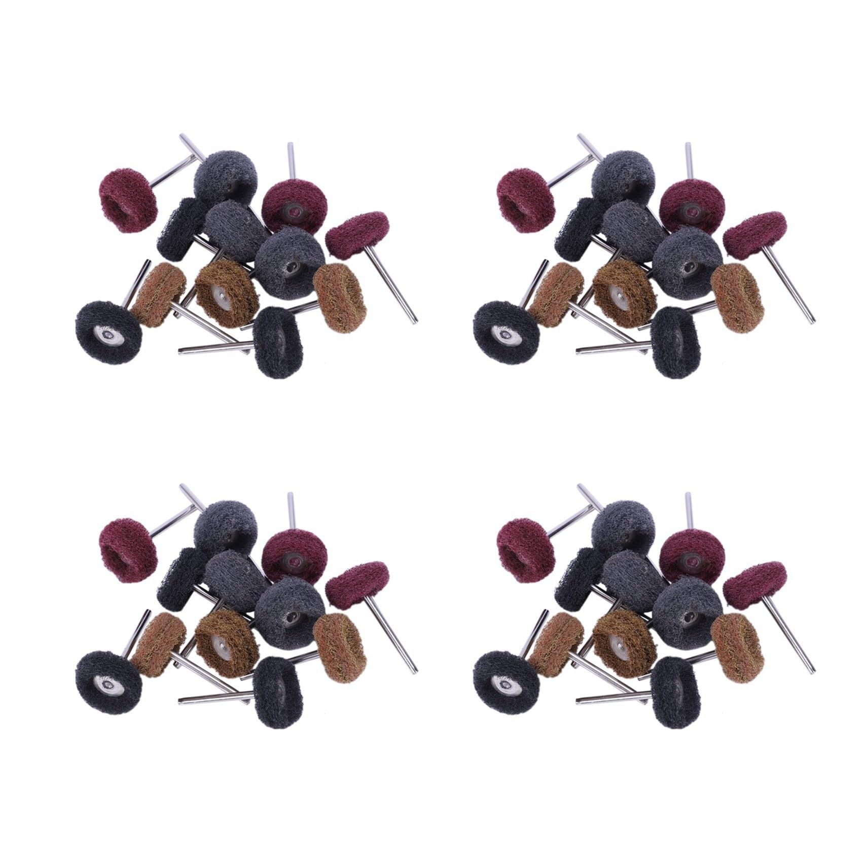 Jnchdghwa Random Color 48 Pcs Polishing Sanding Polish Wheel Buffer Abrasive Brush Head For Rotary