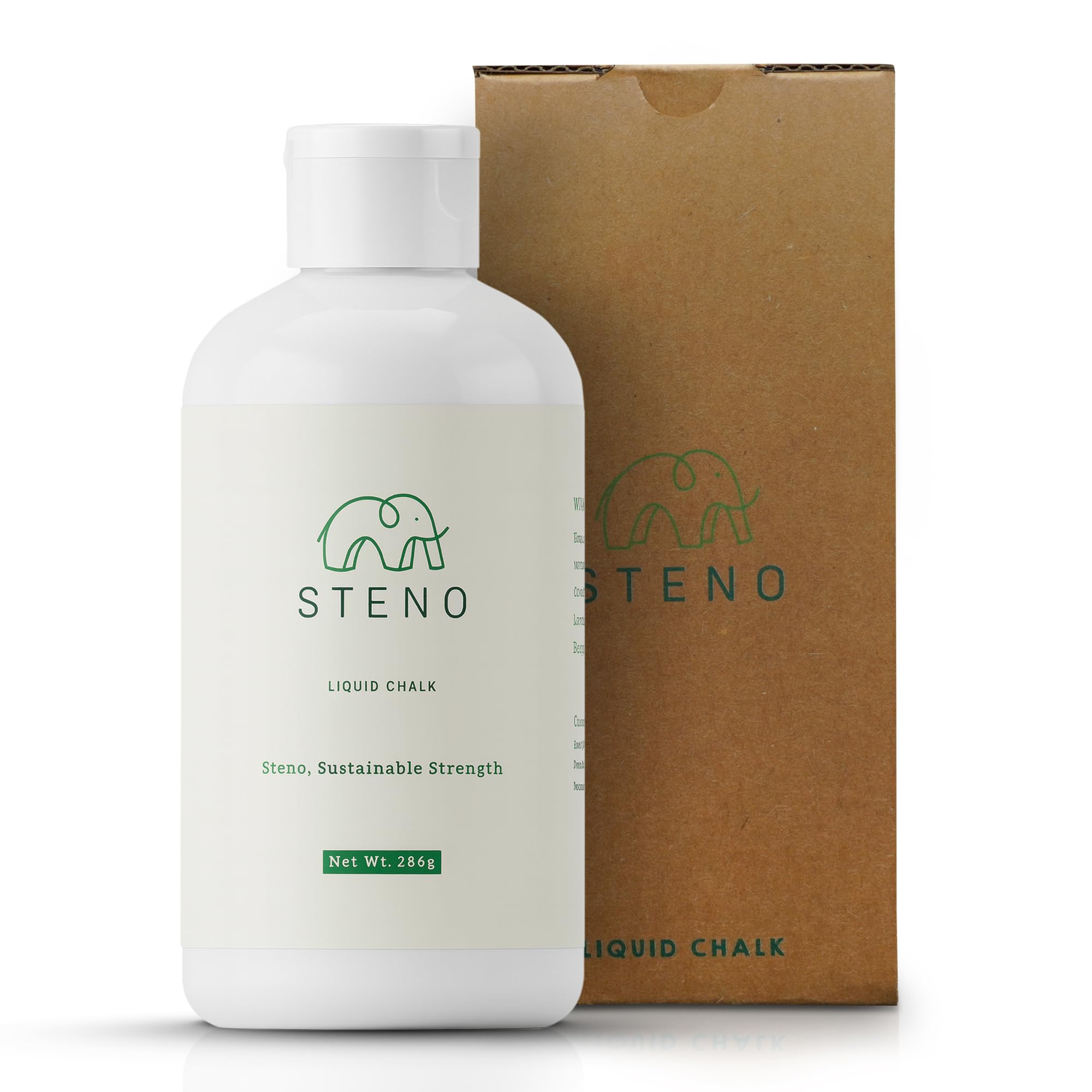 Steno Liquid Chalk | Eco-Friendly | Sweat-Free Grip | for Weightlifting, CrossFit, Rock Climbing, Gymnastics, Pole Fitness