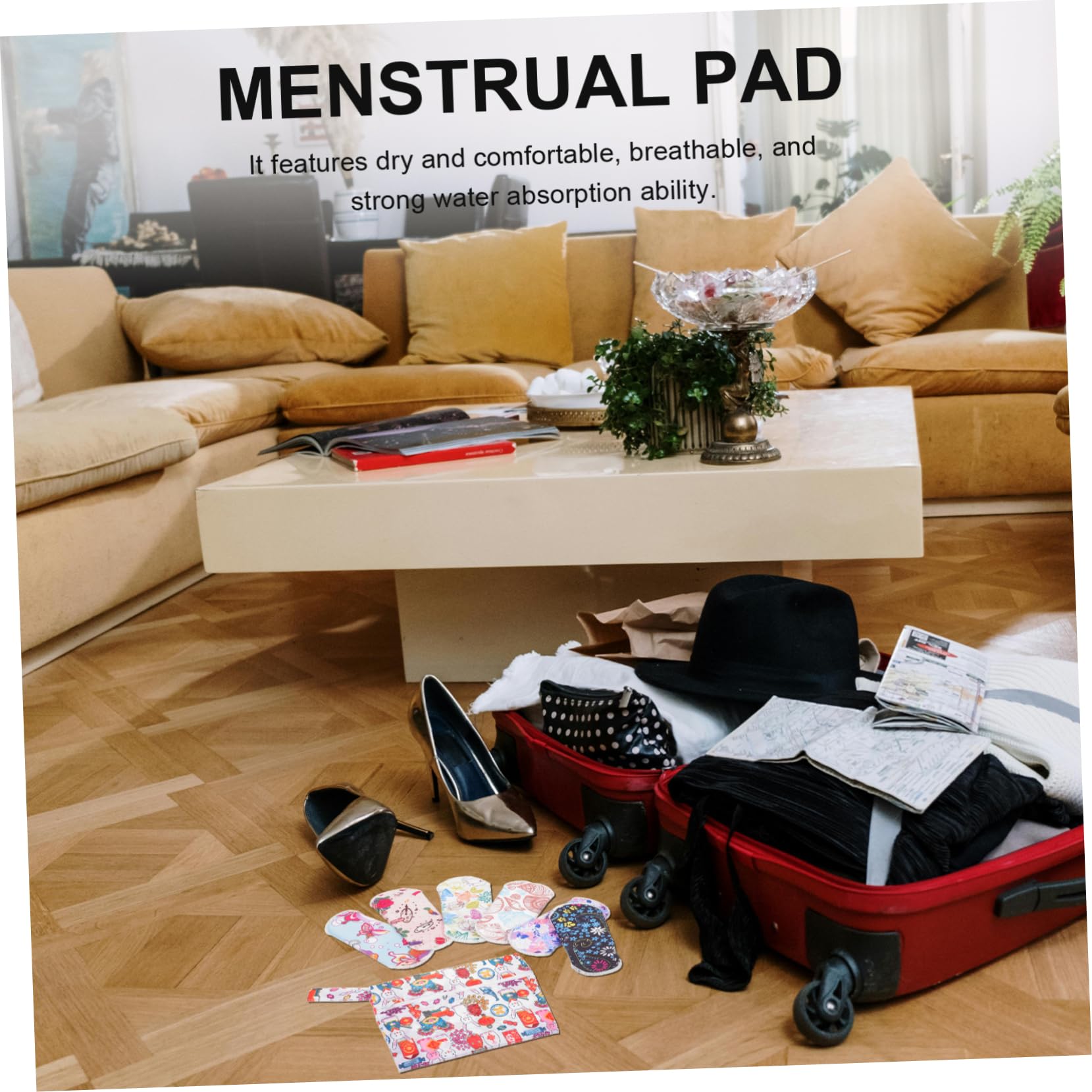 FRCOLOR 2 juegos de compresas sanitarias de tela, servilleta lavable, compresas para, servilletas de tela, almohadillas periódicas, para toallas, traje de exterior orgánico,