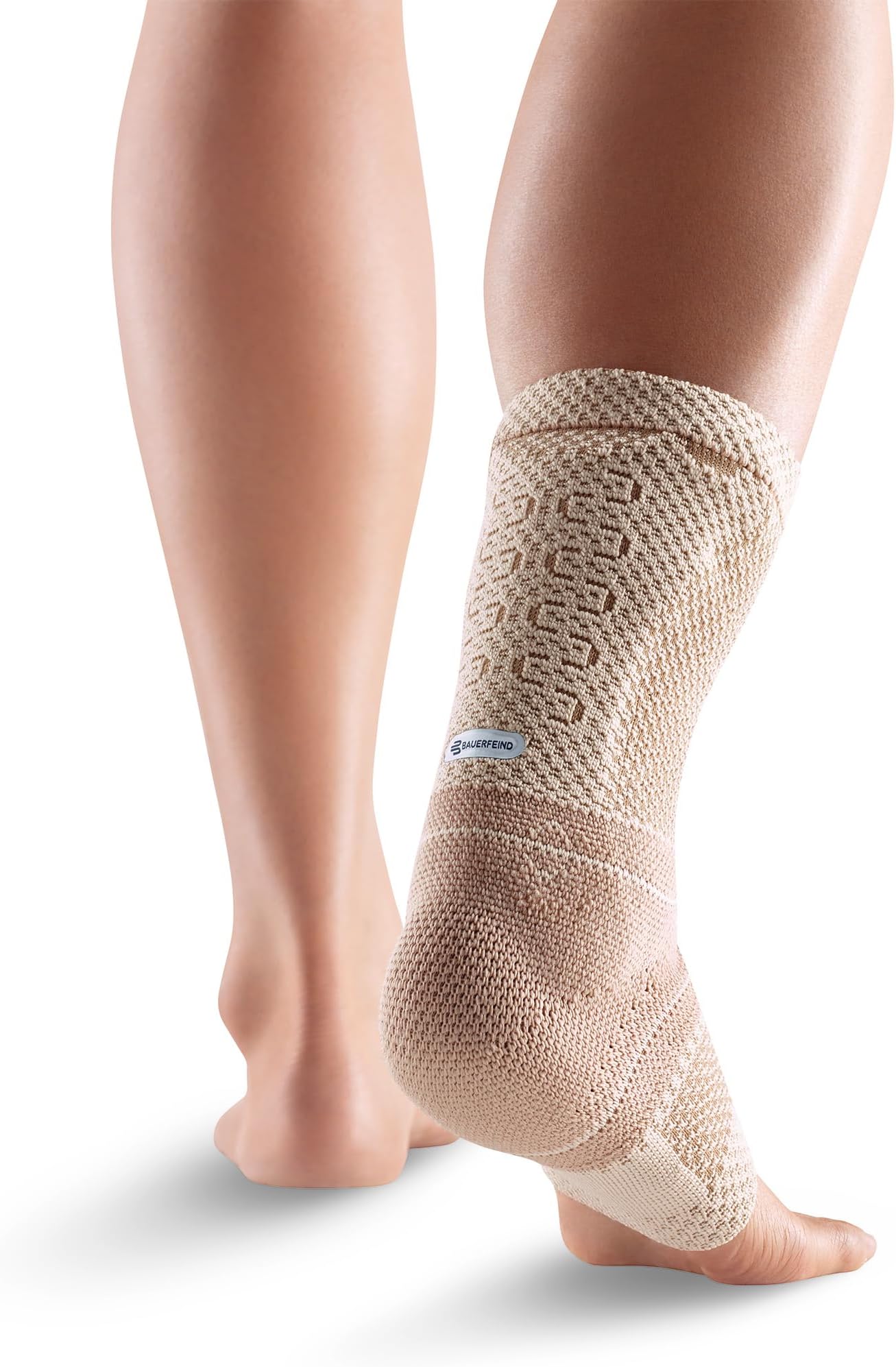 Bauerfeind AchilloTrain - Achilles Tendonitis Brace - Relieves Achilles tendon pain, swelling and inflammation. Beige, 4