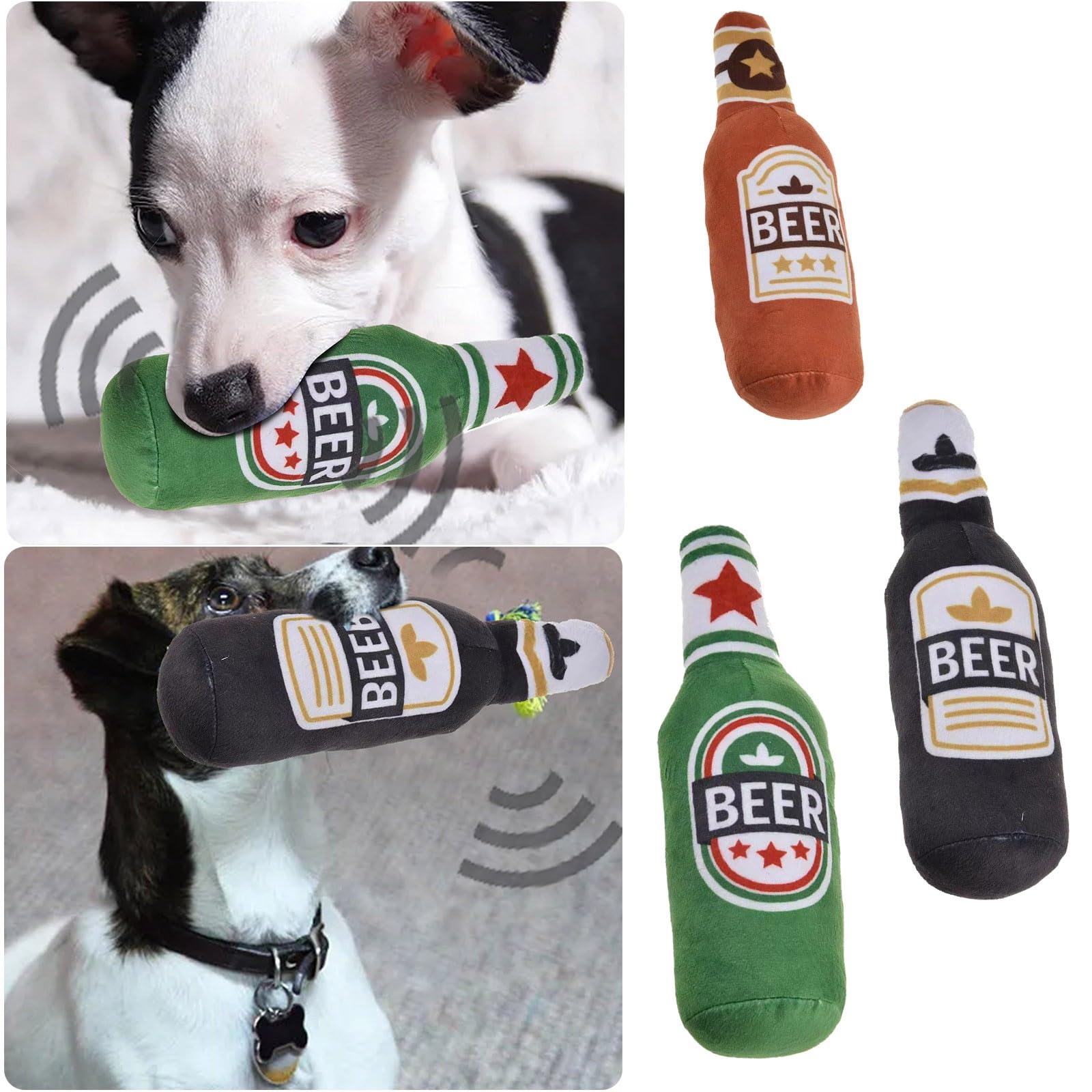 ColleeLin Anione Hunde Kuscheltier mit quietschendem Ton, Hundespielzeug  zum Zahnen Welpen Intelligenzspielzeug (C, One Size) : Amazon.de: Haustier