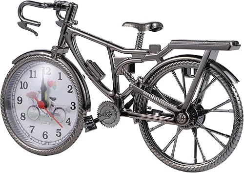 Miniatura 9 de ifundom Reloj despertador para niños, alarma única, reloj de mesa, reloj de escritorio, bicicleta, modelo de bicicleta, adorno de escritorio, alarma