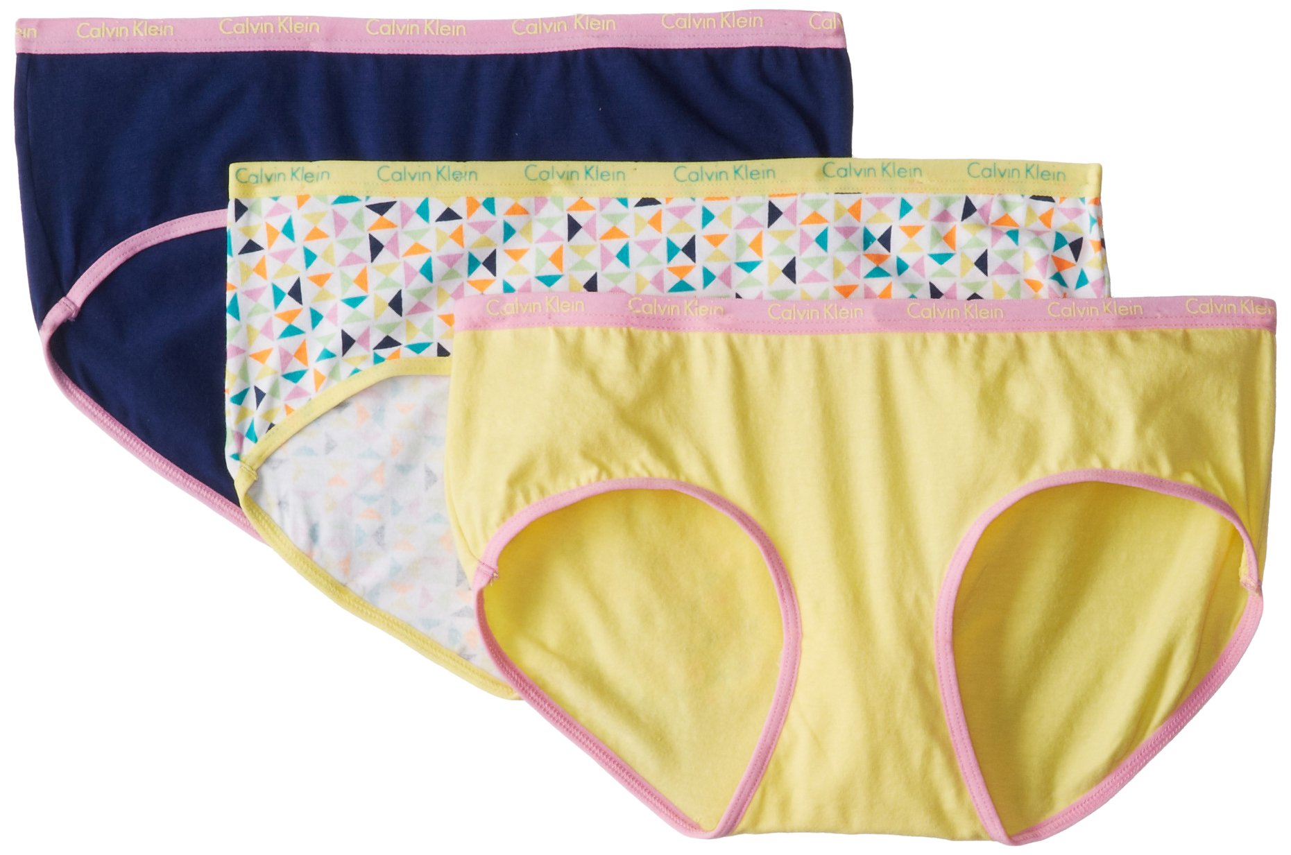 Calvin Klein Big Girls' 3 Pa Printed Hipster