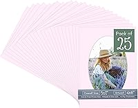 Vista 112 de CountryArtHouse Marco ovalado verde cazador de 5 x 7 pulgadas, sin ácidos, con núcleo blanco, corte biselado para fotos de 4 x 6, se adapta a marcos