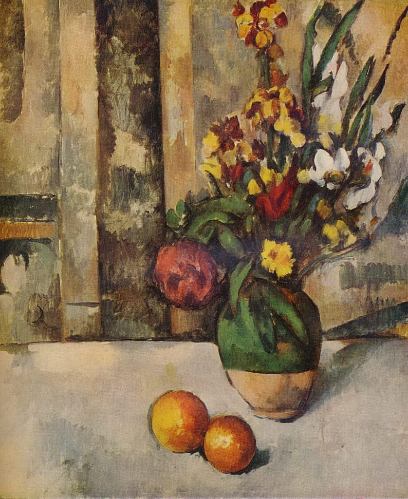 Cuadro de Cézanne para paredes vacías: lienzo SERENDIPITP abstracto de 60x90 5