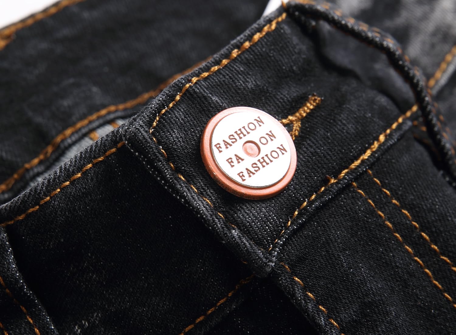 Jeans da uomo, slim fit, elasticizzati, strappati, per uomini, casual, alla moda, stile skinny