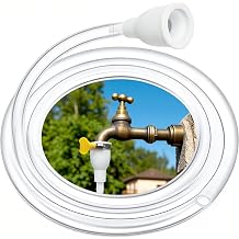 Faucet Hose Adapter for Sink, 6 FT Transparent PVC Extra Long Hose and Faucet Connector with Hose Clamp, for Sink, Garden, Bucket, Pet Bathing