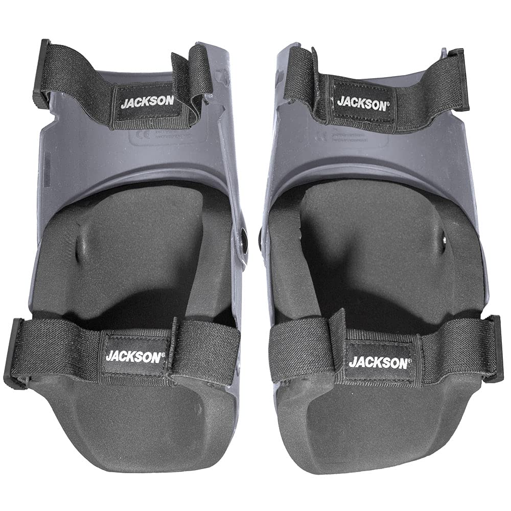 JACKSON Safety 95110 Ultra-Flex wysokiej jakości ochronne trwałe antypoślizgowe ochraniacze na kolana do pracy, ogrodnictwa, podłóg lub DIY, szary