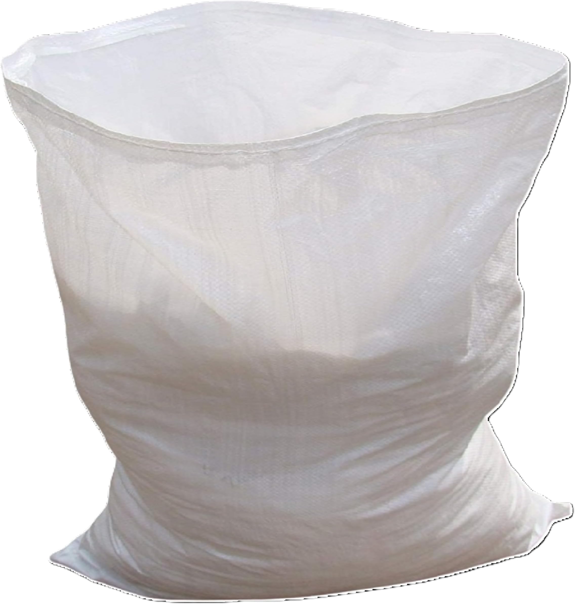 White Woven Polypropylene Rubble Builder Sacks Bags 20 x 30 (50cm x 75cm) - Heavy Duty (20)