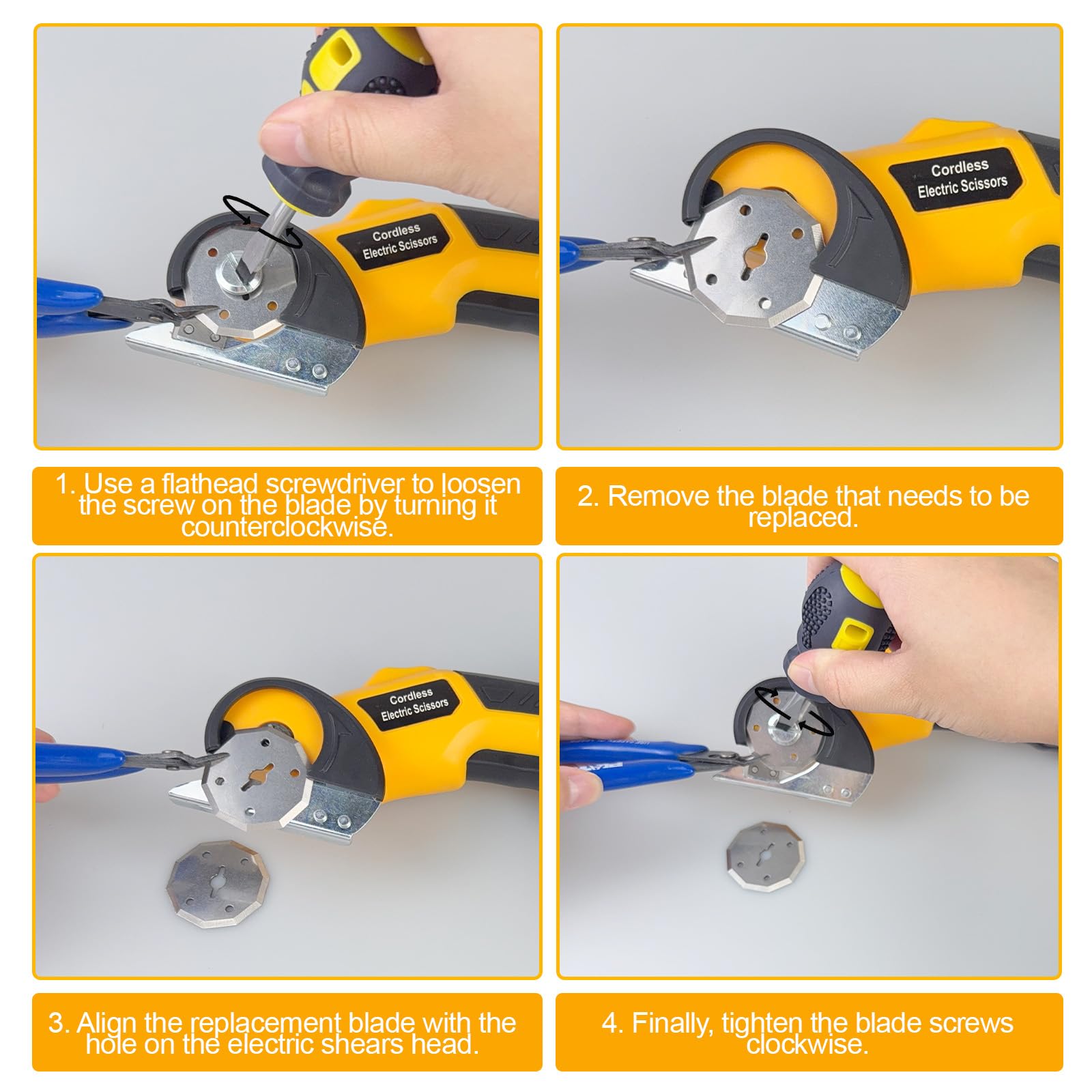 Forbici elettriche, taglierina di cartone a batteria, taglierina di cartone elettrico con 2 lame affilatrici per elmi, forbici universali a batteria per carta, cartone, tappeti, feltro