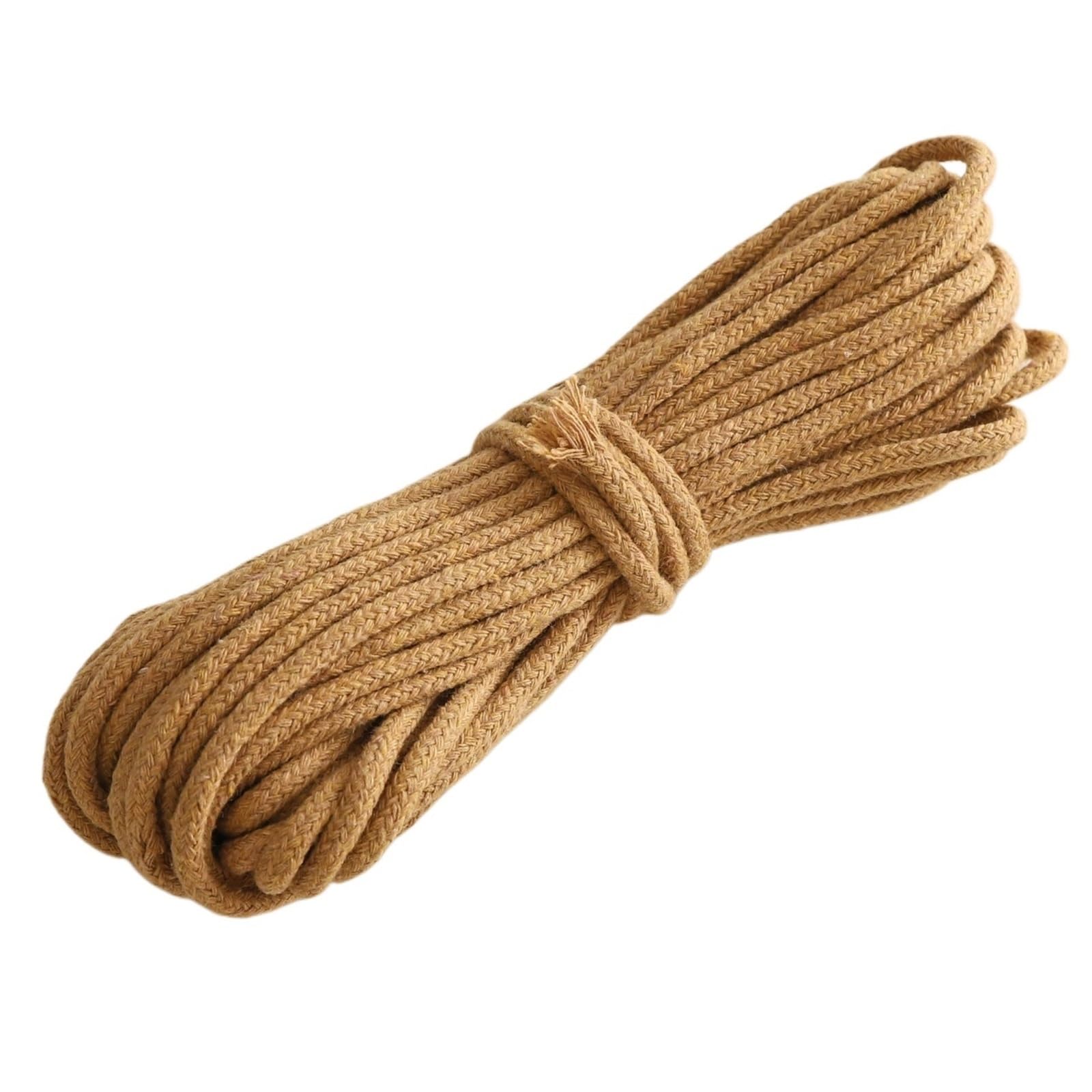 Cotton Macrame Cord 3.0mm 10m Braided Cotton Cord Multi-use Rope for DIY Tapestry Clothing Sewing Craft Projects Handicraft Home Supplies(Color7)