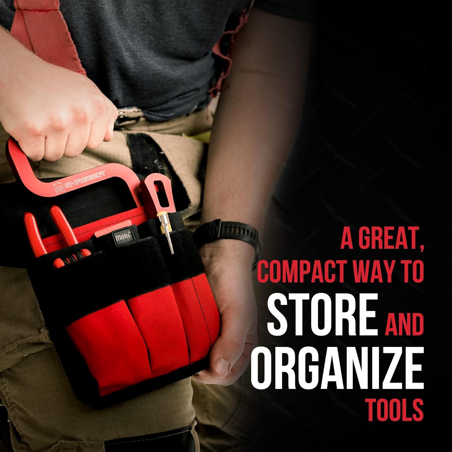 Firefighting Bunker Gear Pocket Organizer Kit with Snagger Tool, Mini Spanners and Forcible Entry Wedges