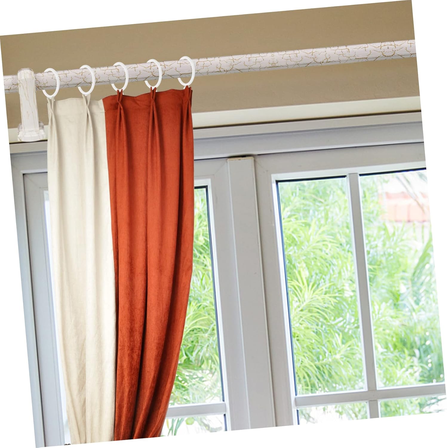 シャワーカーテンフック、カーテン用シャワーフック、カーテン吊り下げリングカーテンサークルカーテン装飾アクセサリー