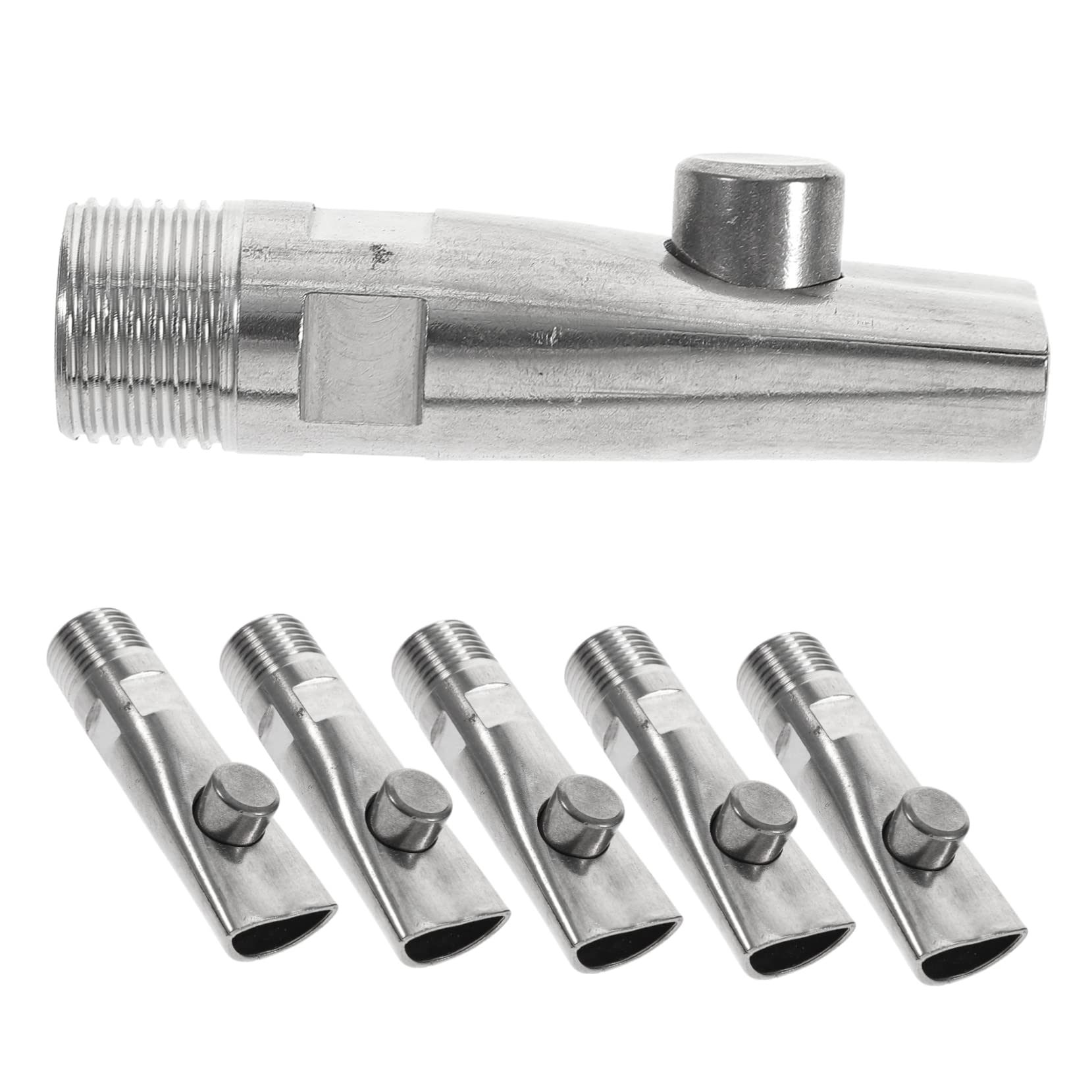 5pièces Abreuvoir Automatique Acier Pour Cochons Distributeur Eau Pour Porcelets Eau Et Travail