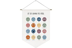 It is Okay to Feel Playroom Sign,Educational Wall Art Playroom Decor