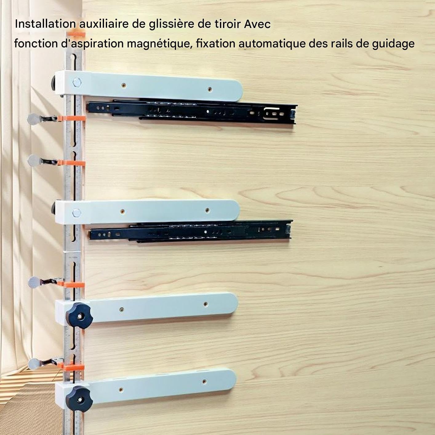 Szablon montażowy szuflad meblowych Regulowane Przyrządy Meblarskie | Wzornik do wiercenia otworów pod uchwyty Do Prac Stolarskich w Kuchni Narzędzia Skrzynkowe Komoda