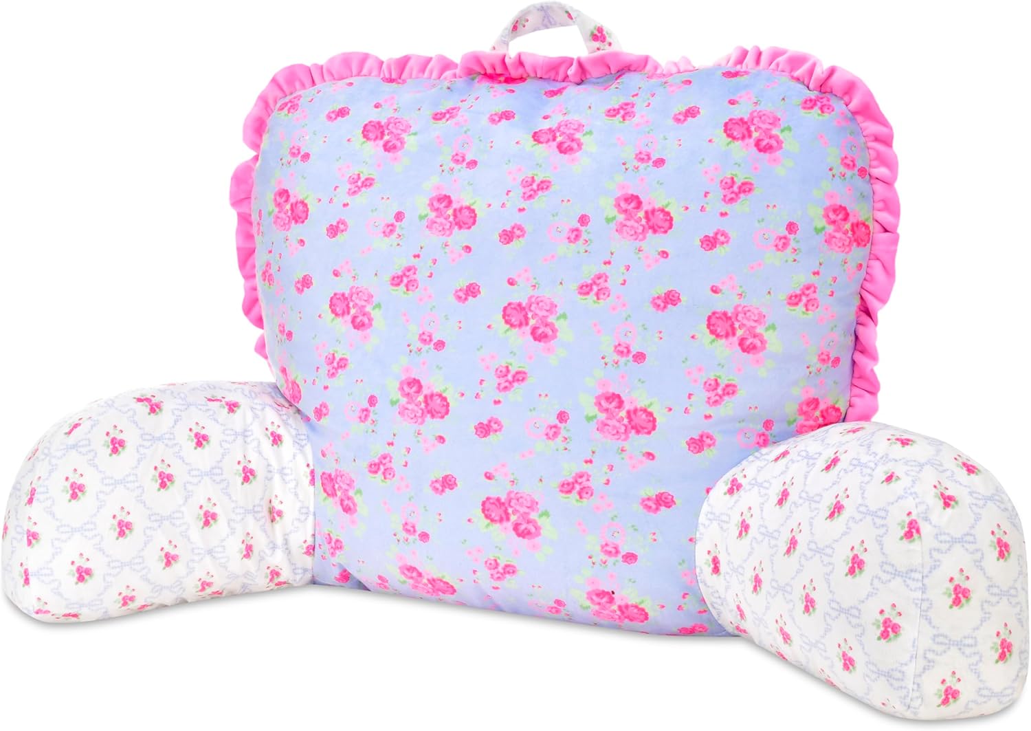 iscream Silky Soft Plush 37.5" x 15.5" Lounge and Reading Bed Support Pillow - Vintage Vibes