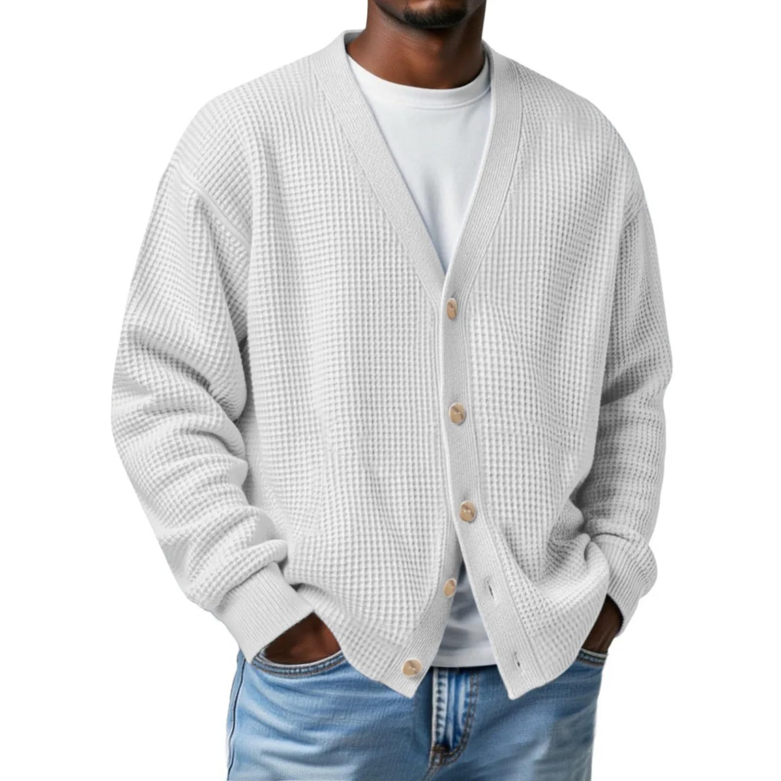 Cárdigan casual suave que soluciona el frío de entretiempo con botones 8