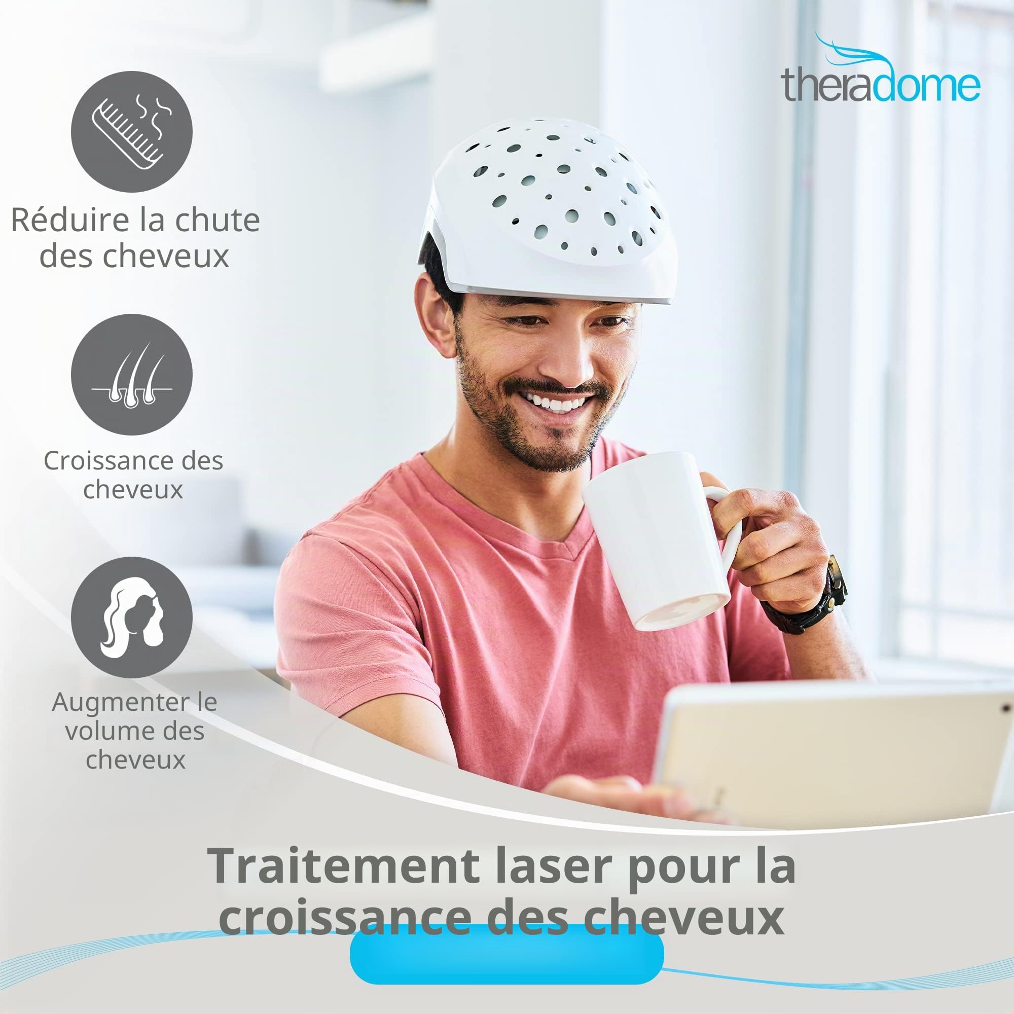 Theradome EVO LH40 Casque laser pour homme et femme