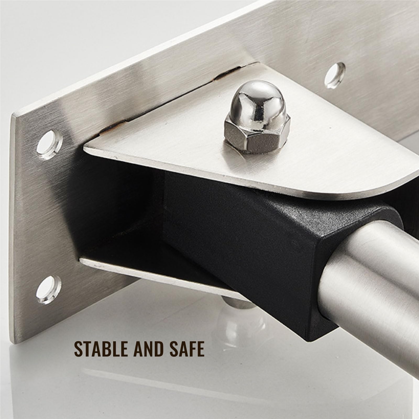 Barra Baño Blanco, Barra de Apoyo para Inodoro Acero Inoxidable Asidero de Seguridad Abatible 60cm Asa Antideslizante Manija de la Ducha Barras Sujeción 60cm/23.6in