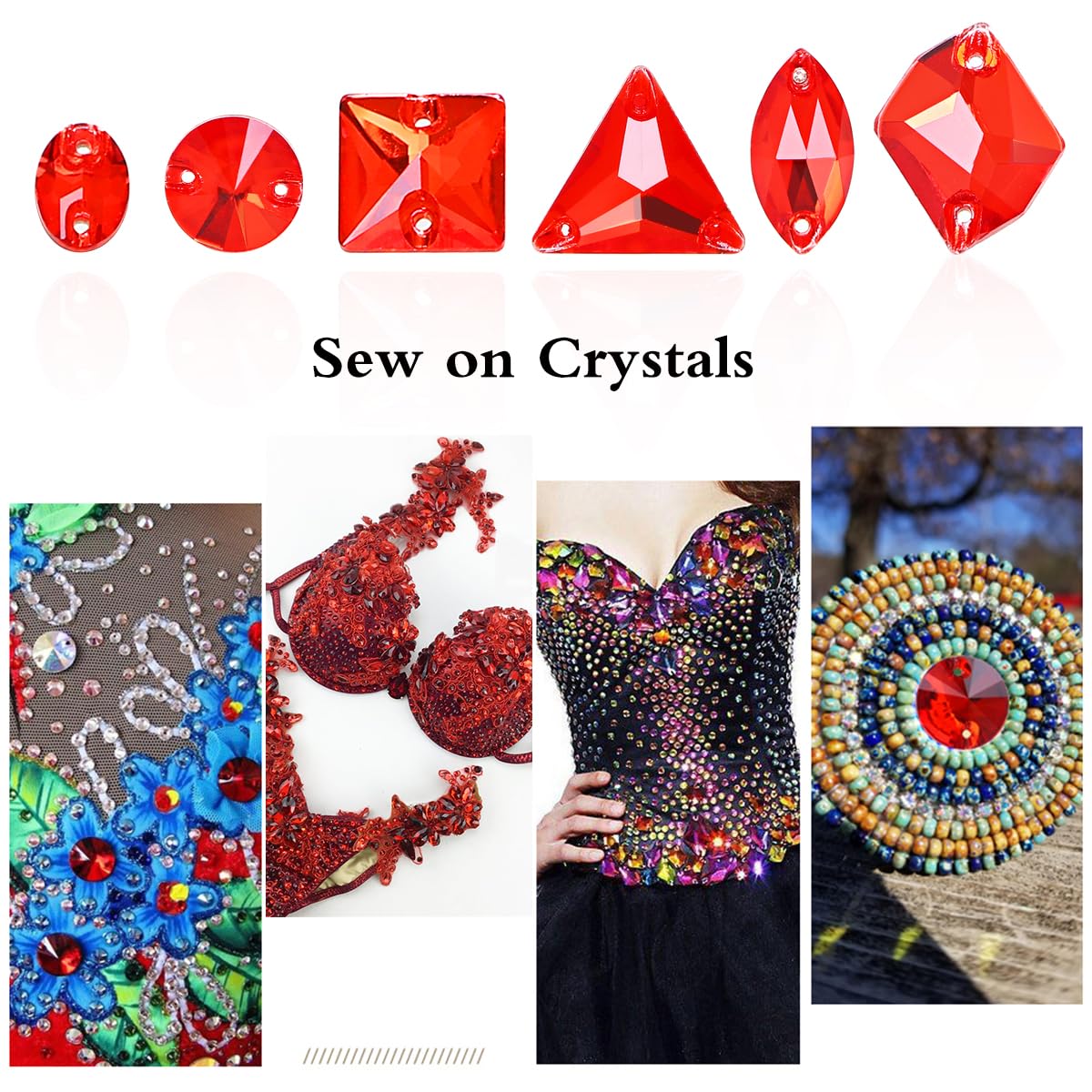 DONGZHOU 53 strass da cucire, strass con 2 fori, forma cosmica, strass per vestiti, vestiti, artigianato, perle, scarpe, decorazioni fai da te