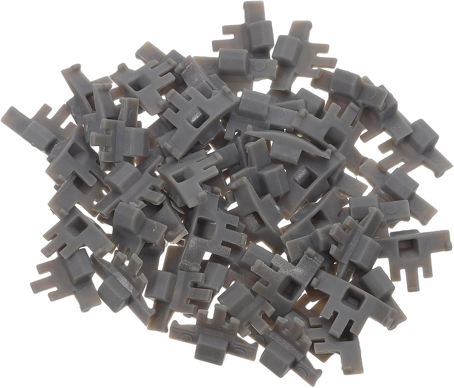 50pcs Plastic Hinge Restrictor Clips Angle Stop for Cabinet Doors
