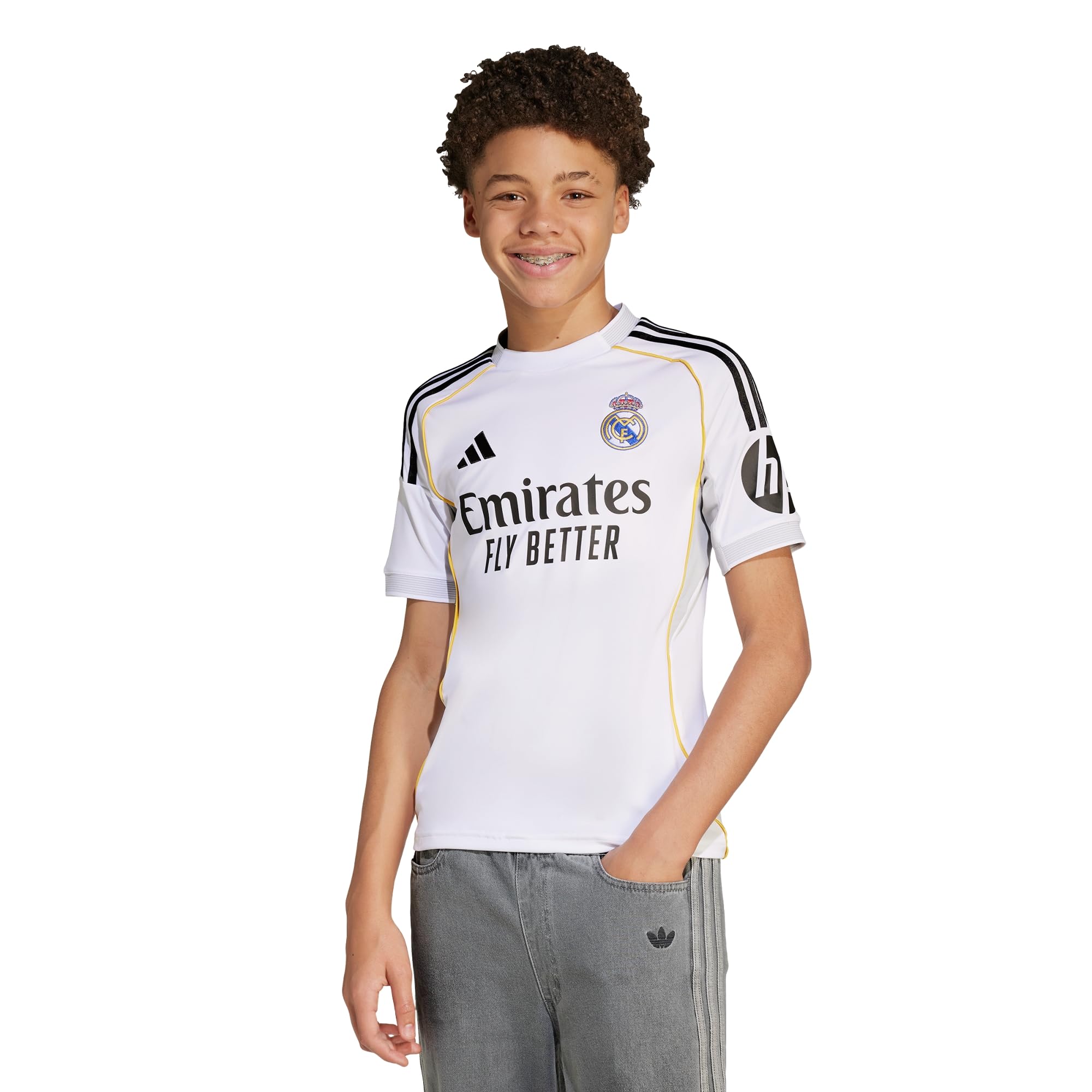 adidas Performance Real Madrid trykot domowy 2025/2026 dla dzieci, kolor biały