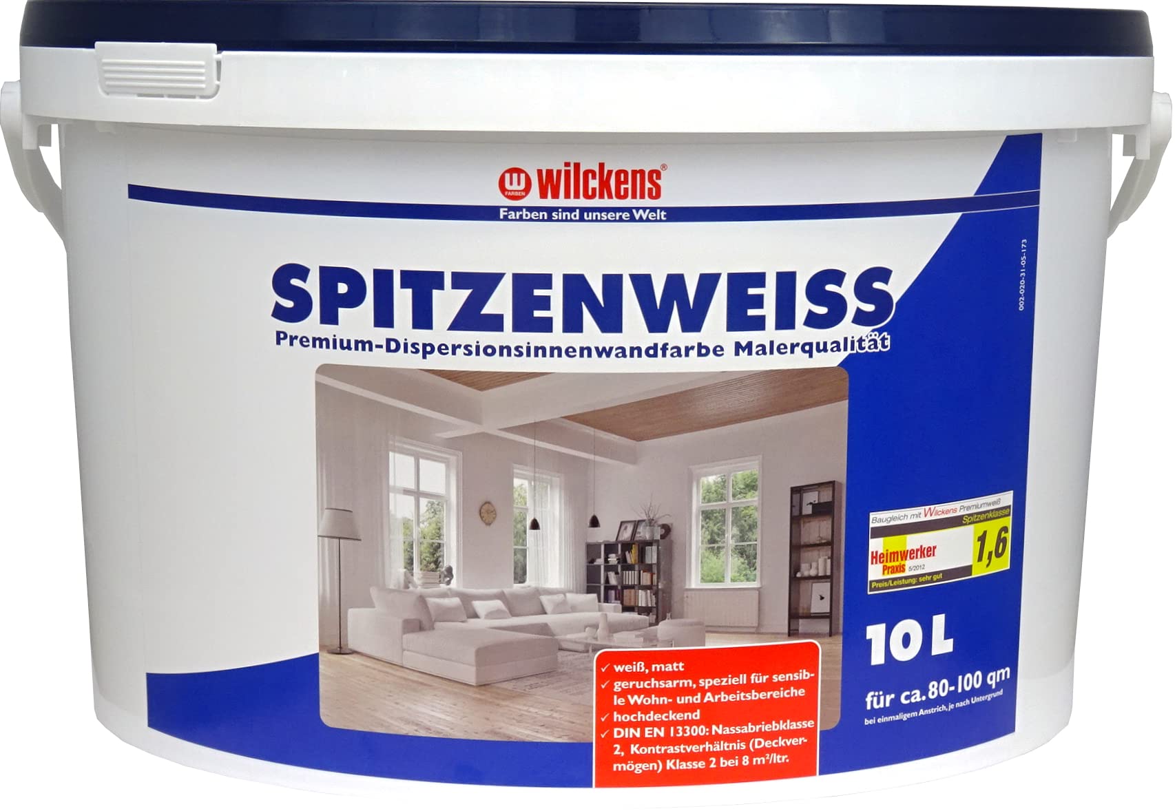Wilckens 16291000110 – Pittura per interni, colore: Bianco
