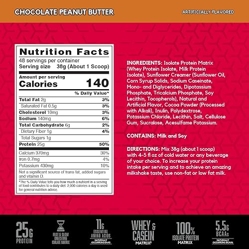 Vista 27 de BSN SYNTHA-6 - Bebida aislada de proteína en polvo, helado de vainilla, 4.0 libras (48 porciones)