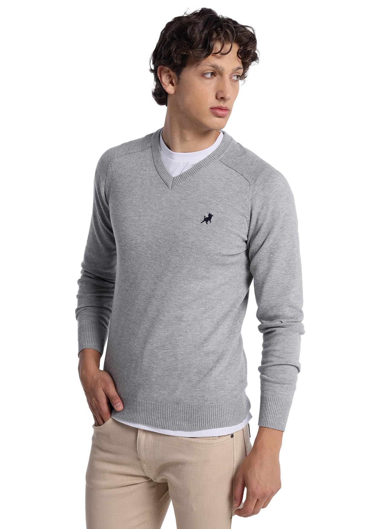 Lois Jeans - Jersey Basico con Cuello a Pico