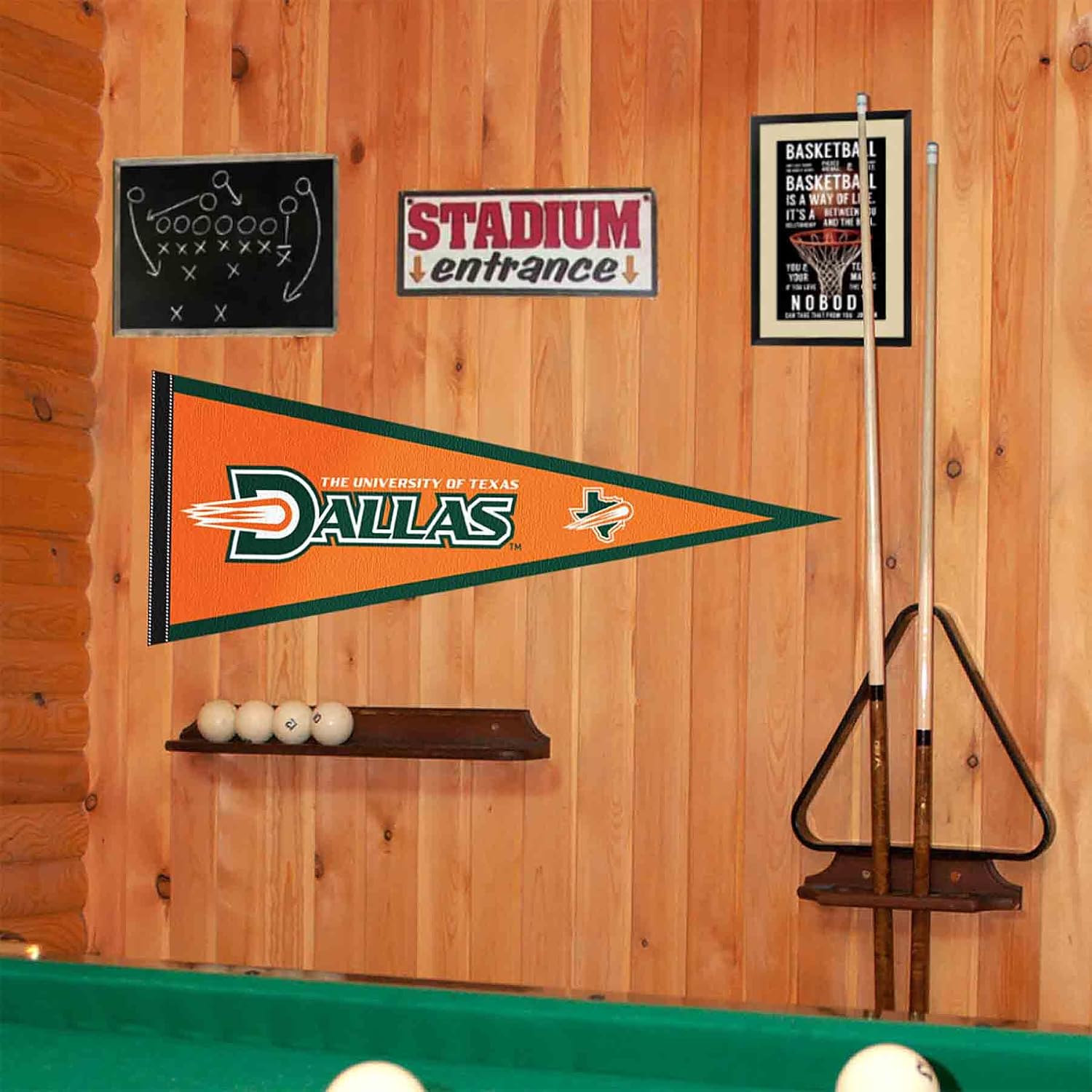 College Flags & Banners Co. UT Dallas Comets Wordmark Pennant Flag