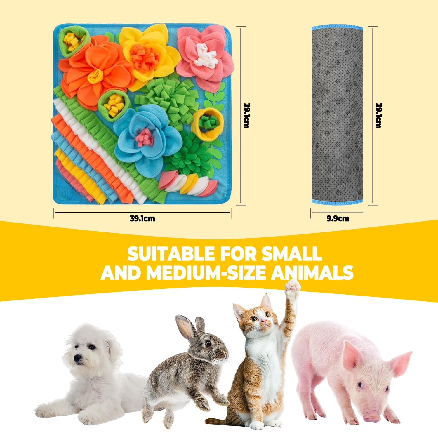 Tappeto Olfattivo Per Cani - Sniffing Mat Lavabile Per Giochi Di Ricerca | Antinoia E Antistress