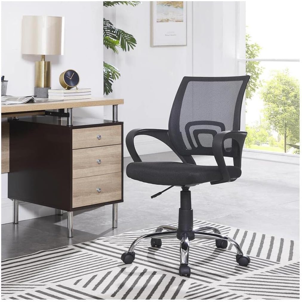 Naomi Home Mesh High Back Drafting Office Chair Black