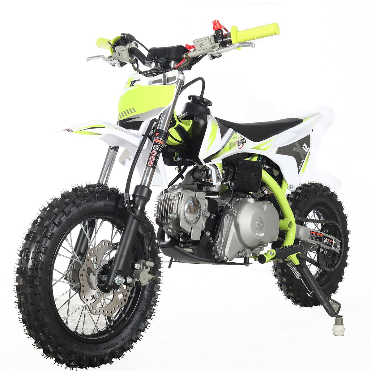 X-PRO X12 110cc Dirt Bike Automatic Transmission Electric Start Gas Dirt Bike Pit Bikes Youth Dirt Pitbike,12"/10" Tires!