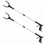 Grabber Reacher Tool, 32 Grabbers for Elderly, Lightweight Extra Long Handy Trash Claw Grabber, Mobility Aid Reaching Assist Tool for Trash Pick Up, Nabber, Litter Picker, Arm Extension (Orange3)