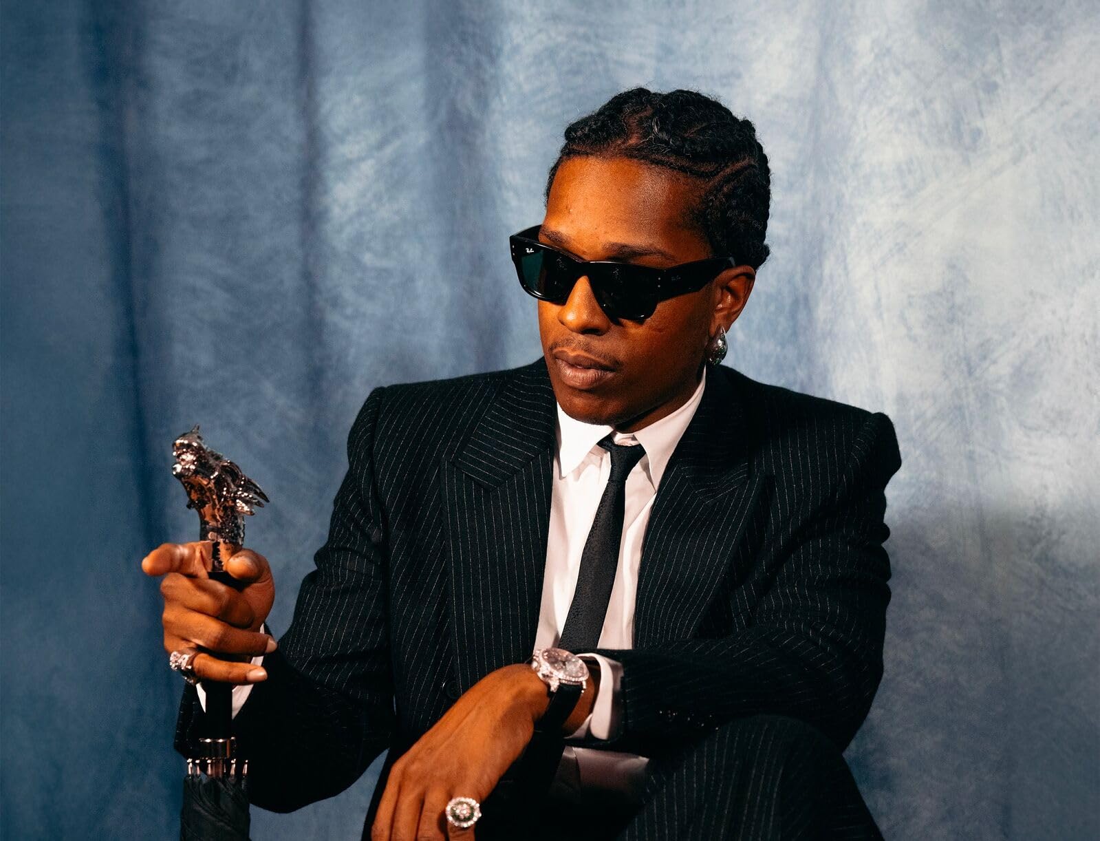 A$AP ROCKY レイバン メガウェイファーラー MEGAWAYFARER Amazon.com: Ray-Ban A$AP Rocky RB0840S Mega Wayfarer Blacked Out