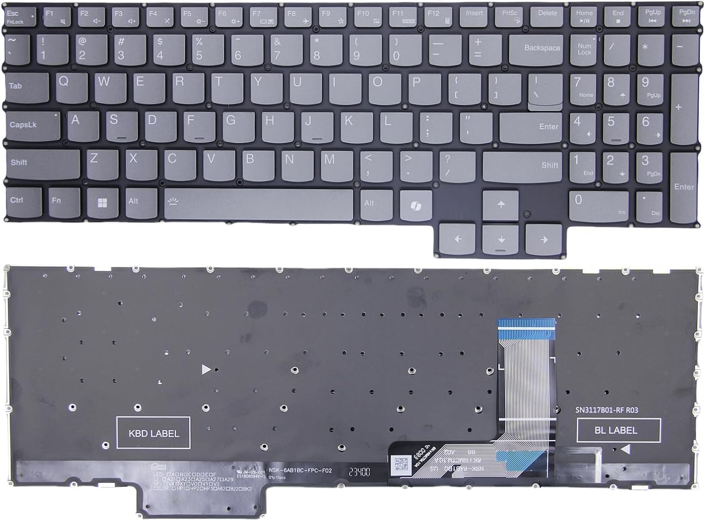 FORIDA Laptop Keyboard for Lenovo LOQ 15ARP9 15AHP9 15IAX9 15IRX9