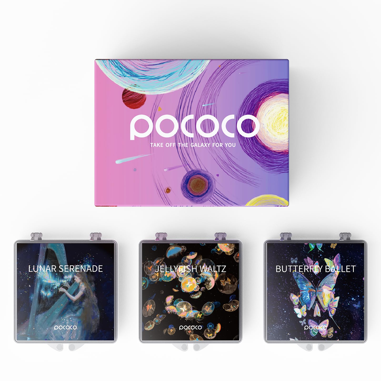 Realistic Disc Enchanted Harmonies - Disc for POCOCO Galaxy Lite Star Projector Home Planetarium, 5k Ultra HD, 3 Piece (Enchanted Harmonies - 3 Disc without Projector)