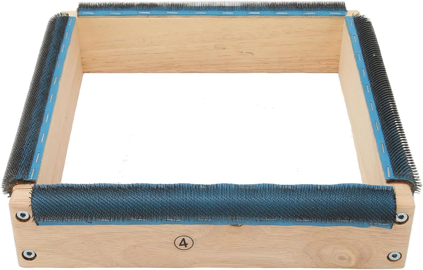 9.8in 4 Sides Embroidery Strip Frame Frame Sturdy Solidwood Easy Assembly Rug Hooking Frame with Screws Wrech for Tufting DIY