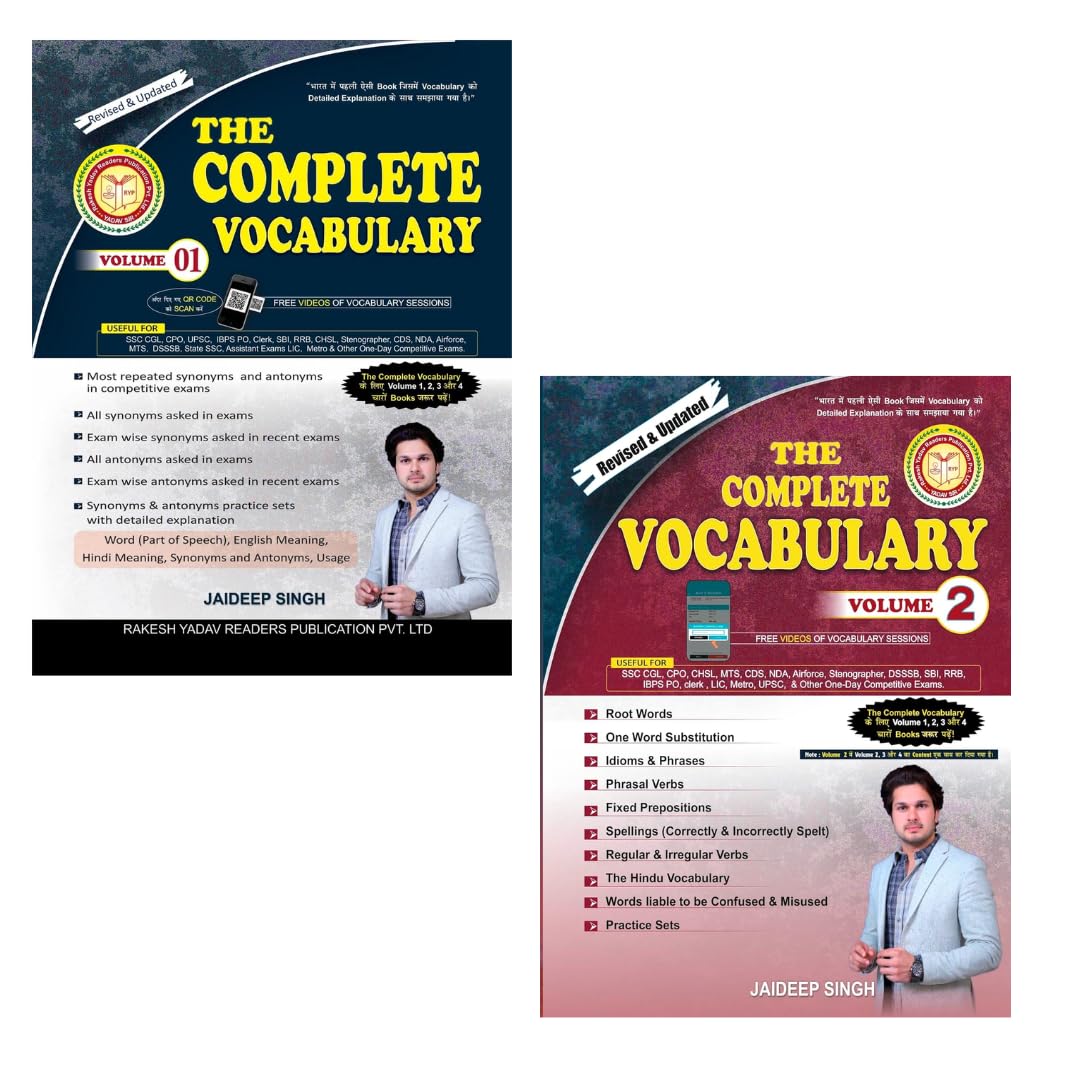 Buy Complete Vocabulary Volume 01 & Volume 02 Bilingual By Jaideep