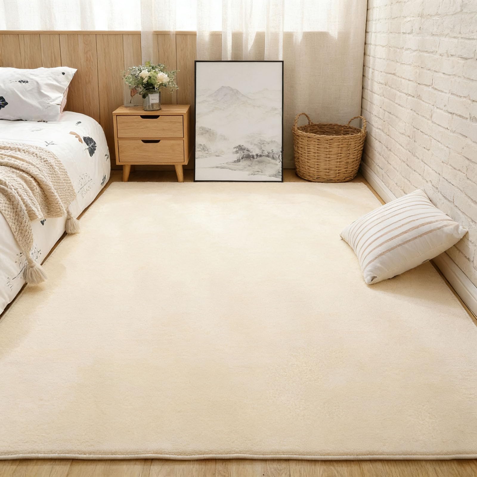 Tapis moderne doux salon facile à nettoyer pour grande salle à manger