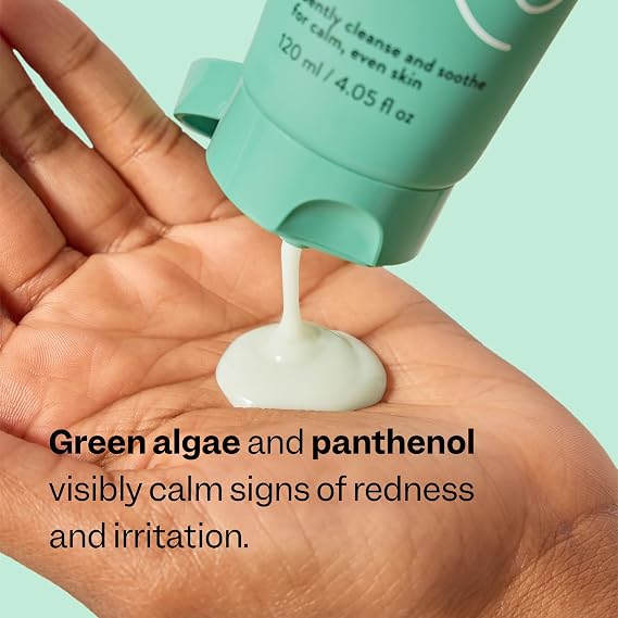 Peach Slices - Redness Relief Soothing Cleanser (4.05 oz) - Gently Cleanse and Soothe - Calm, Even Skin - Panthenol, Green Algae, Rhodomyrtus - Vegan, Cruelty Free, Korean Skin Care & Beauty