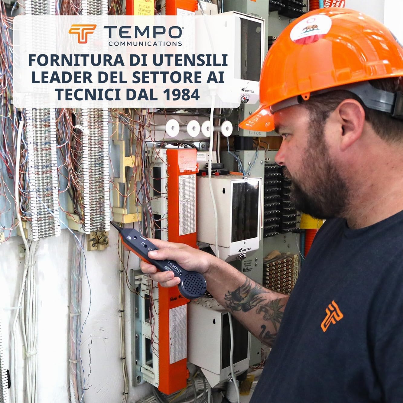 Tempo Communications 701K-G - Kit professionale per la tracciatura dei cavi, Sonda Passacavi Elettrica