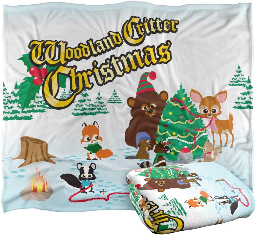 South Park Blanket, 50"x60" Woodland Critter Christmas Silky Touch Super Soft Throw Blanket